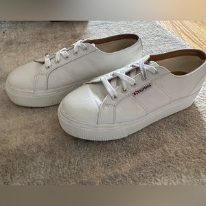 Superga Leather Platform Sneakers 2790